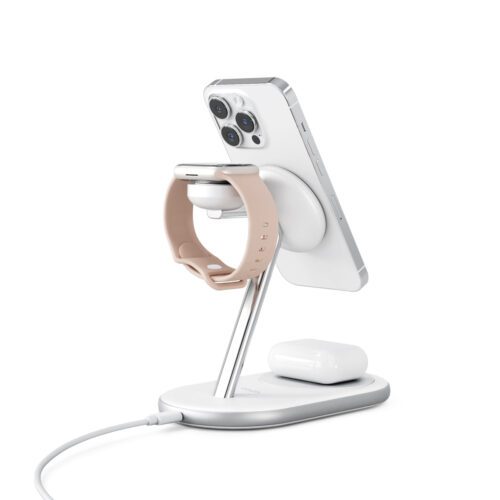 3v1 nabíjecí MagSafe stojan 15W Epico - bílý - Obrázek 2