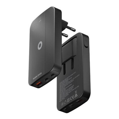 65W GaN nabíječka do sítě Mobile Origin III Slim Charger dual USB-C a USB-A - černá - Obrázek 2