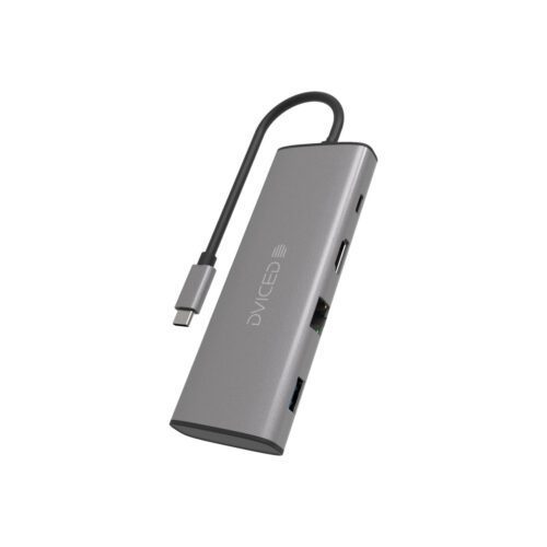 9v1 USB-C HUB Dviced - šedý