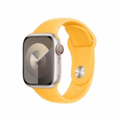 Apple 38/40/41mm paprskově žlutý sportovní řemínek M/L - Obrázek 2