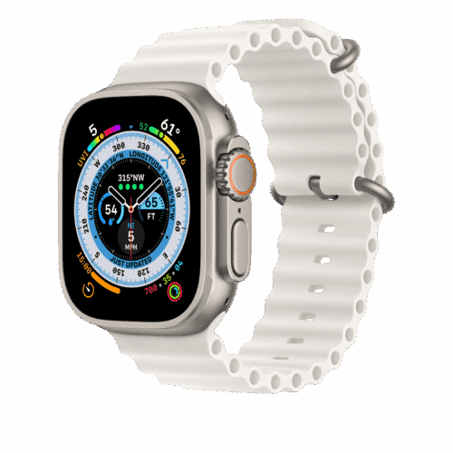 Apple 49mm bílé prodloužení Oceánského řemínku - Obrázek 2