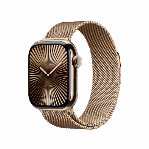Apple Watch 38/40/41/42mm zlatý milánský tah – M/L - Obrázek 2