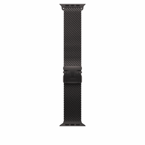 Apple Watch 44/45/46/49mm milánský tah z černého titanu – malý