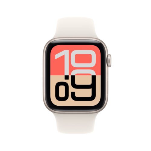 Apple Watch SE 3 GPS 44mm hvězdně bílé hliníkové pouzdro s hvězdně bílým sportovním řemínkem - M/L - Obrázek 2