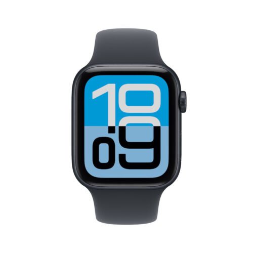 Apple Watch SE 3 GPS + Cellular 44mm temně inkoustové hliníkové pouzdro s temně inkoustovým sportovním řemínkem - S/M - Obrázek 2