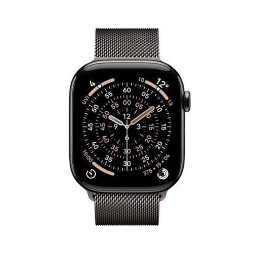 Apple Watch Series 11 GPS + Cellular 42mm břidlicově šedé titanové pouzdro s břidlicově šedým milánským tahem - Obrázek 2