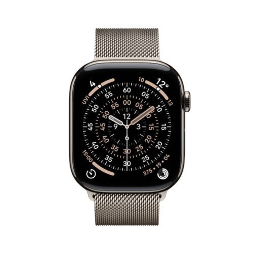 Apple Watch Series 11 GPS + Cellular 42mm přírodní titanové pouzdro s přírodně titanovým milánským tahem - Obrázek 2