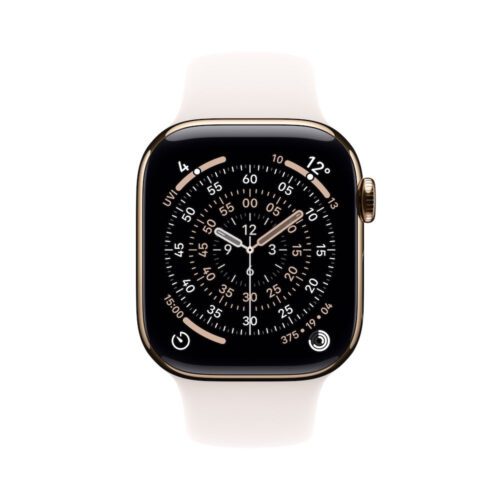 Apple Watch Series 11 GPS + Cellular 42mm zlaté titanové pouzdro se světle ruměným sportovním řemínkem - S/M - Obrázek 2