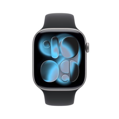 Apple Watch Series 11 GPS + Cellular 46mm vesmírně šedé hliníkové pouzdro s černým sportovním řemínkem - S/M - Obrázek 2