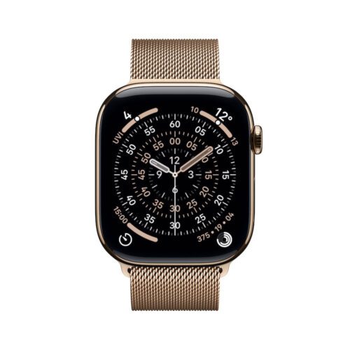 Apple Watch Series 11 GPS + Cellular 46mm zlaté titanové pouzdro se zlatým milánským tahem - M/L - Obrázek 2
