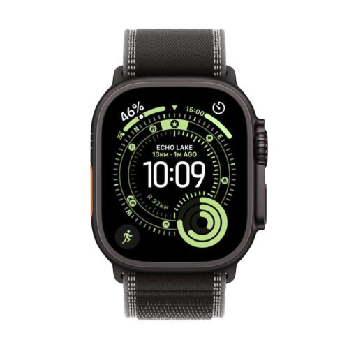 Apple Watch Ultra 3 GPS + Cellular 49mm černě titanové pouzdro s černě/ulovým trailovým tahem - S/M - Obrázek 2