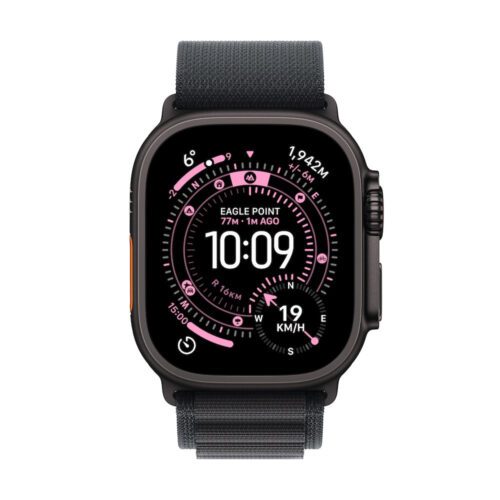 Apple Watch Ultra 3 GPS + Cellular 49mm černě titanové pouzdro s černým alpským tahem - M - Obrázek 2