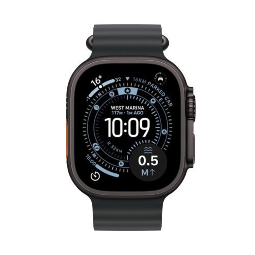 Apple Watch Ultra 3 GPS + Cellular 49mm černě titanové pouzdro s černým oceánským řemínkem - Obrázek 2