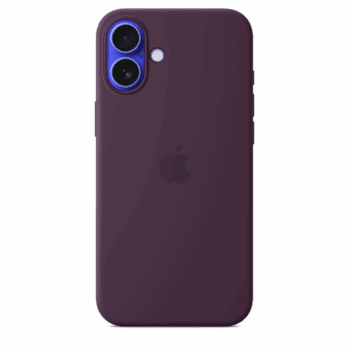 Apple silikonový kryt s MagSafe na iPhone 16 Plus - švestkový