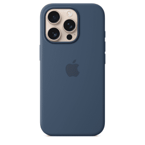 Apple silikonový kryt s MagSafe na iPhone 16 Pro - denimový