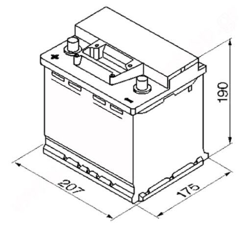 BOSCH S3 12V 45Ah 400A 0 092 S30 030 - Obrázek 2