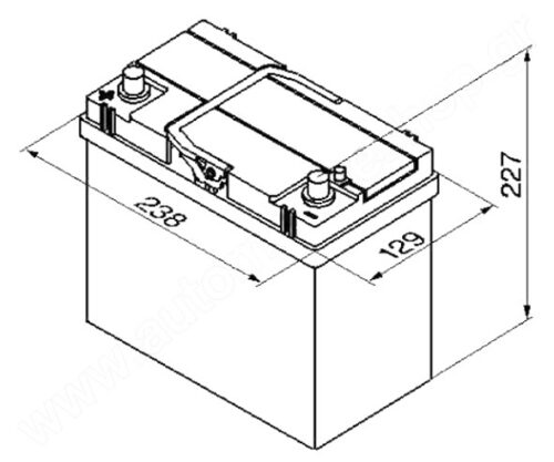 BOSCH S4 12V 45Ah 330A 0 092 S40 220 - Obrázek 2