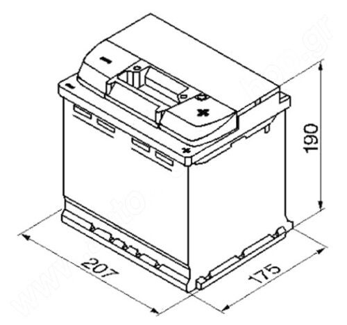 BOSCH S4 12V 52Ah 470A 0 092 S40 020 - Obrázek 2