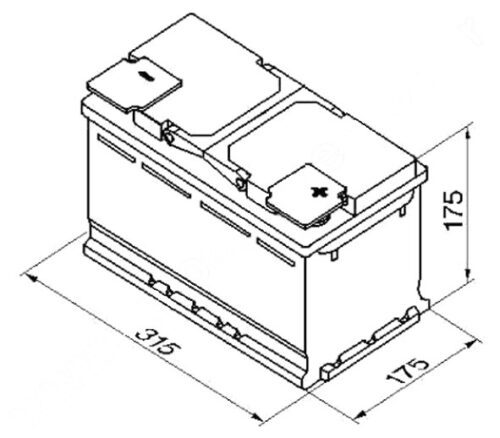 BOSCH S4 12V 80Ah 740A 0 092 S40 100 - Obrázek 2