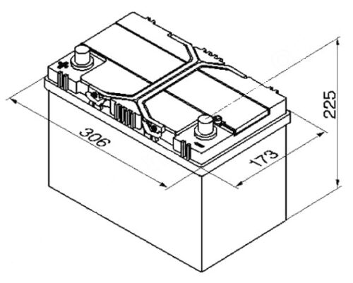 BOSCH S4 12V 95Ah 830A 0 092 S40 290 - Obrázek 2
