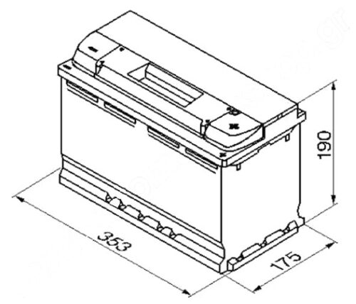 BOSCH S5 12V 100Ah 830A 0 092 S50 130 - Obrázek 2