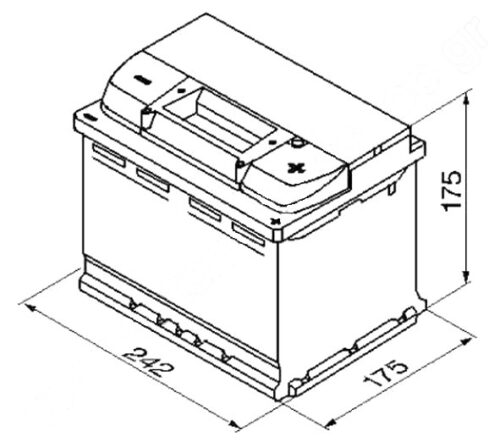 BOSCH S5 12V 61Ah 600A 0 092 S50 040 - Obrázek 2