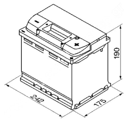 BOSCH S5 12V 63Ah 610A 0 092 S50 050 - Obrázek 2