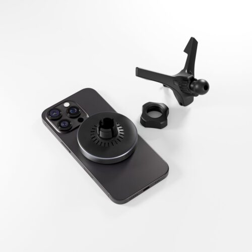 Bezdrátová nabíječka do auta UltraDrive Qi2 Alu Mag+ Wireless Car Charger ED70 - černá - Obrázek 2