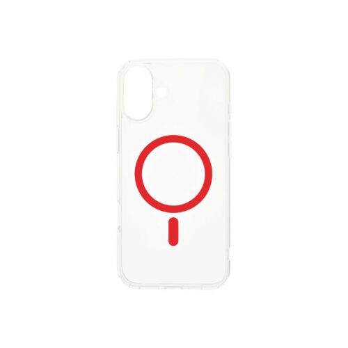 Dvided Magsafe iPhone 16 clear case - Red