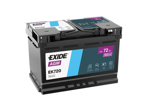 Exide AGM 12V 72Ah 760A EK720 - Obrázek 2