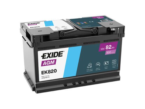 Exide AGM A12V 82Ah 800A EK820 - Obrázek 2
