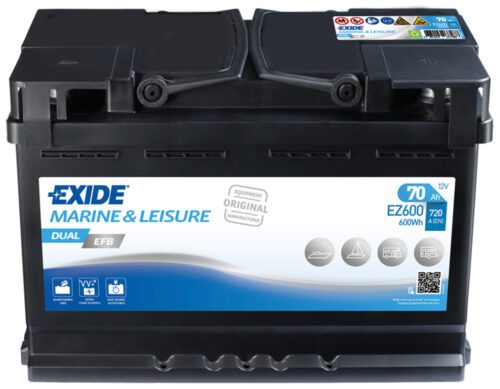 Exide DUAL EFB 12V 70Ah 600A EZ600 - Obrázek 2