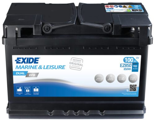 Exide DUAL EFB 12V100Ah 850A EZ850 - Obrázek 2