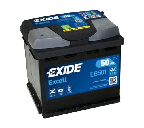 Exide Excell 12V 50Ah 450A EB501