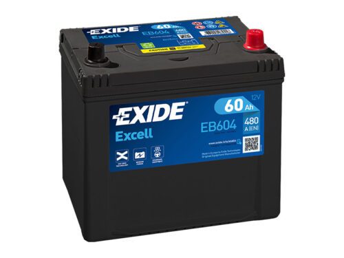 Exide Excell 12V 60Ah 390A EB604