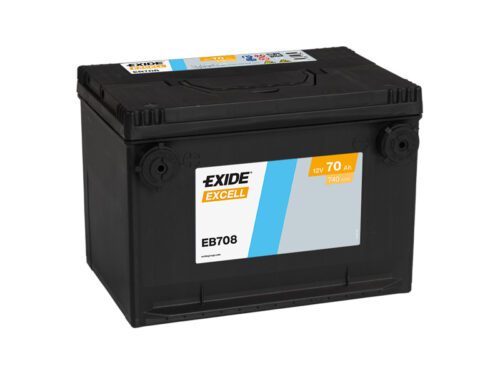 Exide Excell 12V 70Ah 740A EB708 - Obrázek 2