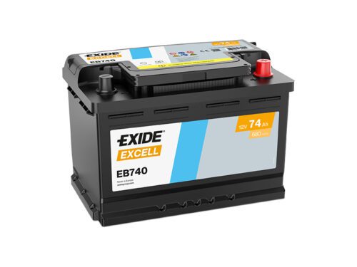 Exide Excell 12V 74Ah 680A EB740 - Obrázek 2