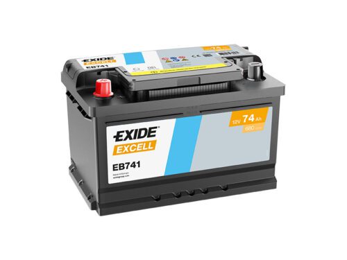 Exide Excell 12V 74Ah 680A EB741 - Obrázek 2