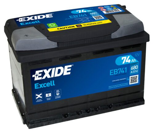 Exide Excell 12V 74Ah 680A EB741