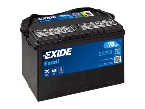 Exide Excell 12V 75Ah 770A EB758