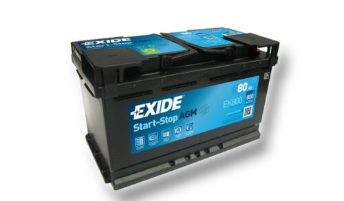 Exide Micro-hybrid AGM 12V 80Ah 800A EK800