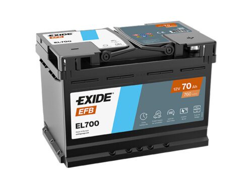 Exide Start-Stop EFB 12V 70Ah 720A EL700 - Obrázek 2
