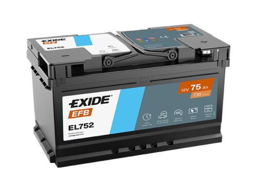 Exide Start-Stop EFB 12V 75Ah 730A EL752 - Obrázek 2