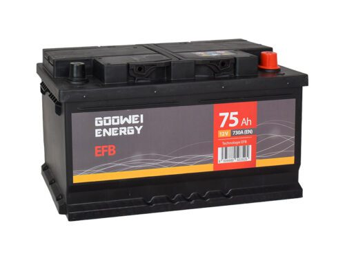 GOOWEI ENERGY 12V 75Ah 730A EFB75 - Obrázek 2