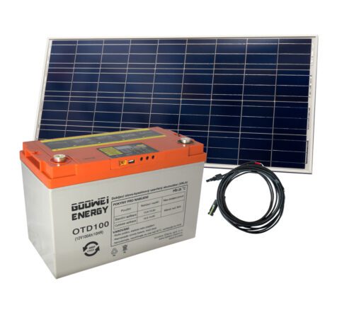Goowei Energy Set OTD100 100Ah 12V panel Victron Energy 115Wp/12V