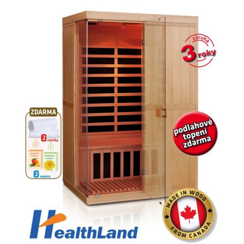 HEALTHLAND Infrasauna DeLuxe 2200 Carbon - BT 642200KC-BT