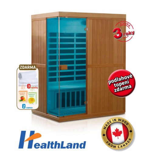 HEALTHLAND Infrasauna DeLuxe 3300 Carbon - BT 643300KC-BT