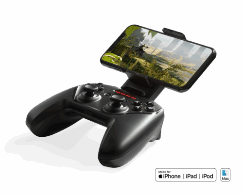 Herní ovladač SteelSeries Nimbus+ Wireless G s držákem pro telefon