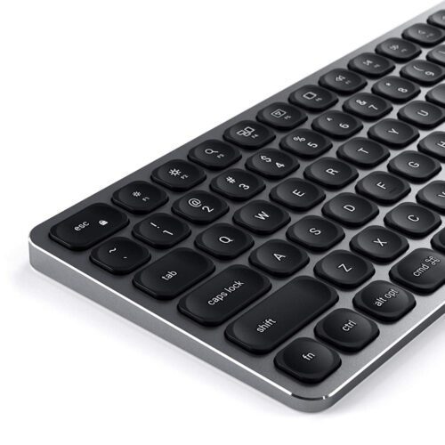 Hliníková bezdrátová Bluetooth klávesnice pro Mac Satechi (americká) - vesmírně šedá - Obrázek 2