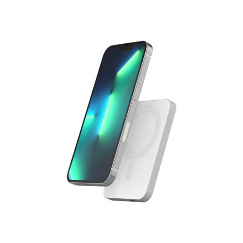 Hliníková powerbanka Epico s podporou MagSafe 5000mAh - stříbrná